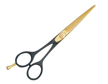 black barber scissors